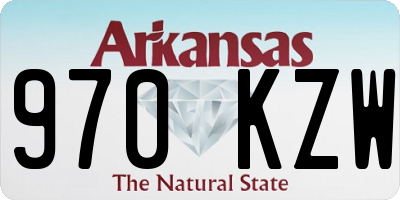 AR license plate 970KZW