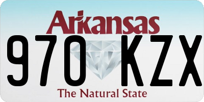 AR license plate 970KZX