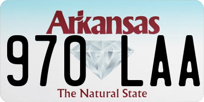AR license plate 970LAA