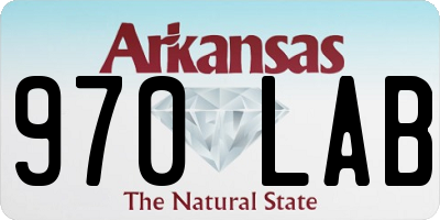 AR license plate 970LAB