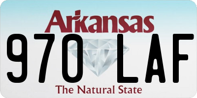 AR license plate 970LAF