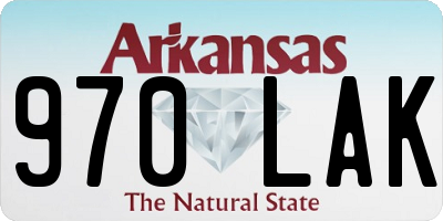 AR license plate 970LAK