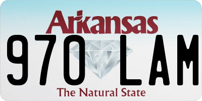 AR license plate 970LAM