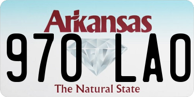 AR license plate 970LAO