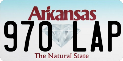 AR license plate 970LAP