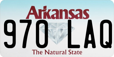 AR license plate 970LAQ