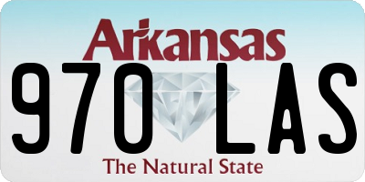 AR license plate 970LAS