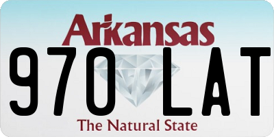 AR license plate 970LAT