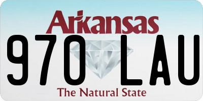AR license plate 970LAU