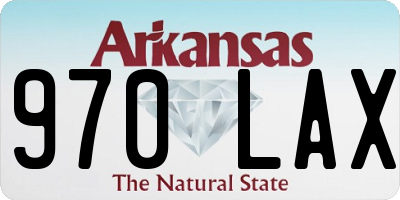 AR license plate 970LAX