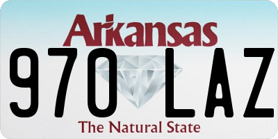 AR license plate 970LAZ