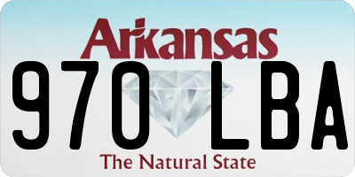 AR license plate 970LBA