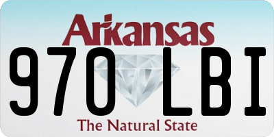 AR license plate 970LBI