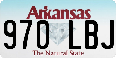 AR license plate 970LBJ