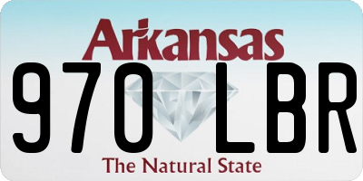 AR license plate 970LBR