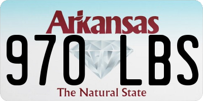 AR license plate 970LBS