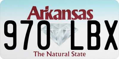 AR license plate 970LBX