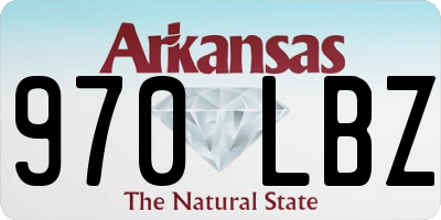 AR license plate 970LBZ