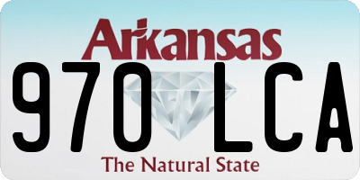 AR license plate 970LCA