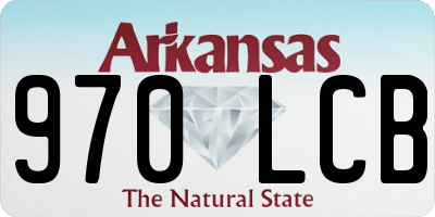 AR license plate 970LCB