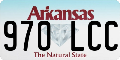 AR license plate 970LCC
