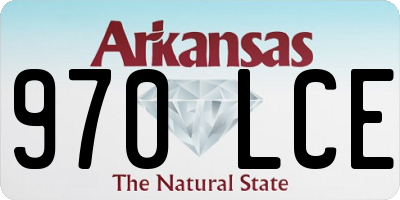AR license plate 970LCE