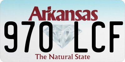 AR license plate 970LCF