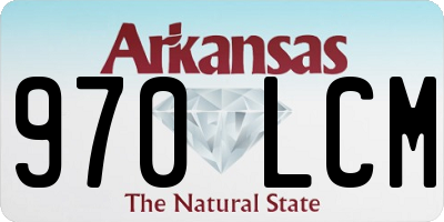 AR license plate 970LCM