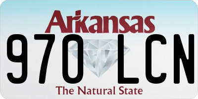 AR license plate 970LCN