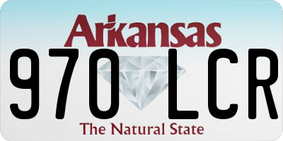 AR license plate 970LCR