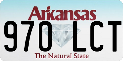 AR license plate 970LCT