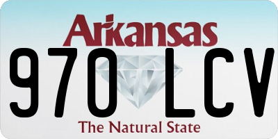 AR license plate 970LCV