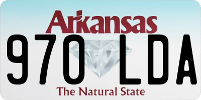 AR license plate 970LDA