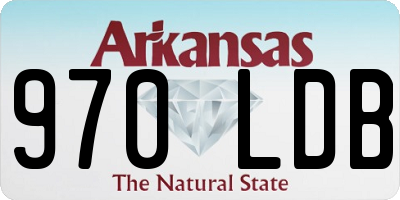 AR license plate 970LDB