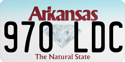 AR license plate 970LDC