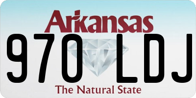 AR license plate 970LDJ