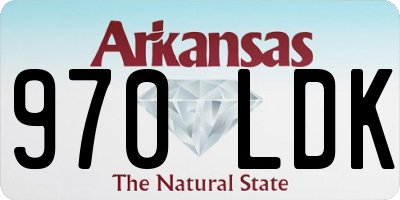 AR license plate 970LDK