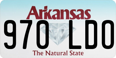 AR license plate 970LDO