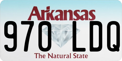 AR license plate 970LDQ