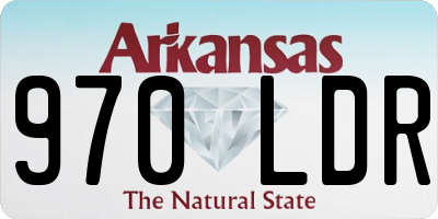 AR license plate 970LDR