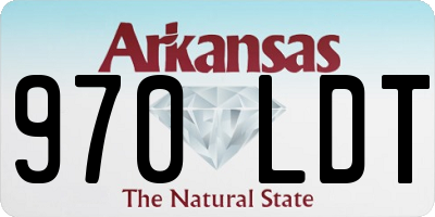 AR license plate 970LDT