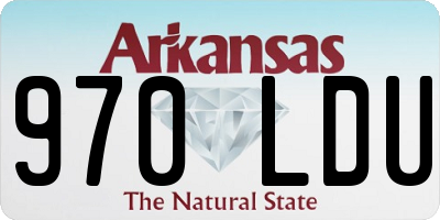 AR license plate 970LDU