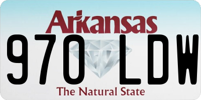 AR license plate 970LDW
