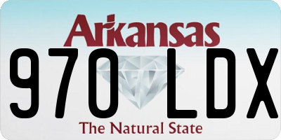 AR license plate 970LDX