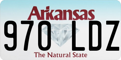 AR license plate 970LDZ