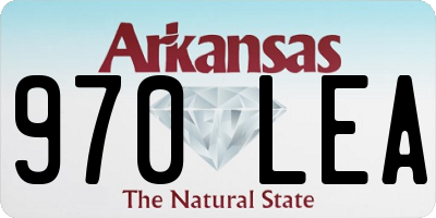 AR license plate 970LEA