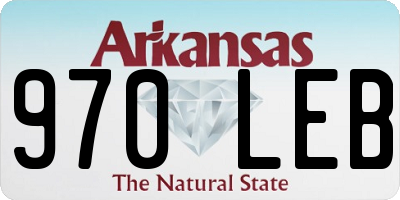 AR license plate 970LEB