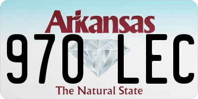 AR license plate 970LEC