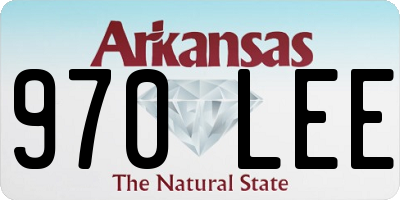 AR license plate 970LEE