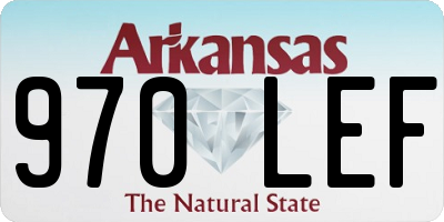 AR license plate 970LEF